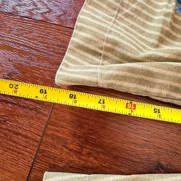 BDG Beige Striped Cargo Pants green stripe tomato fish print SOLD OUT HTF - Picture 4 of 4